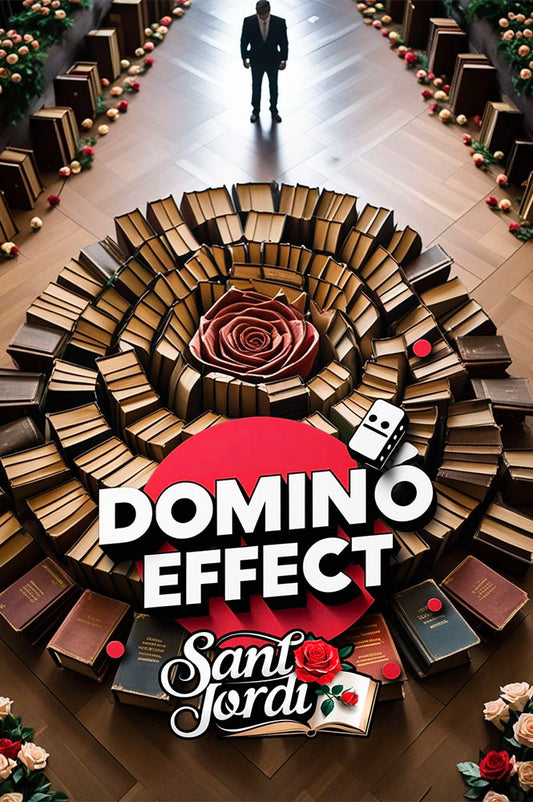 The Rose of Knowledge Domino Effect (Sant Jordi)