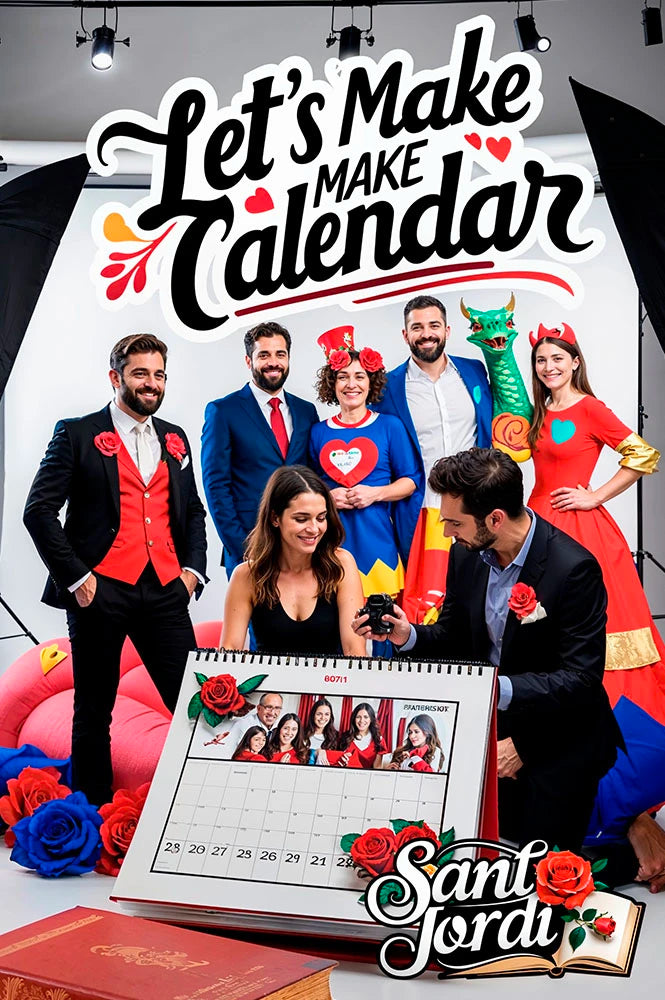 Lets make a calendar (Sant Jordi)